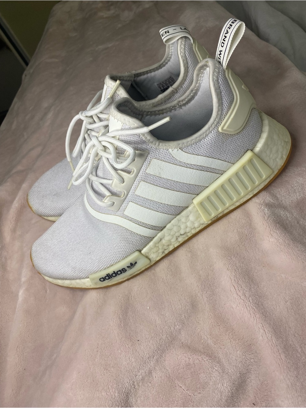 Adidas NMD R1 Primeblue White/Gum Mens Size 9